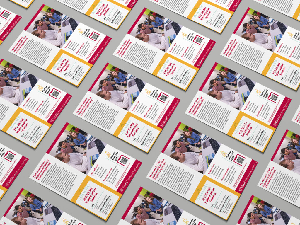 Tiled layout of flyer