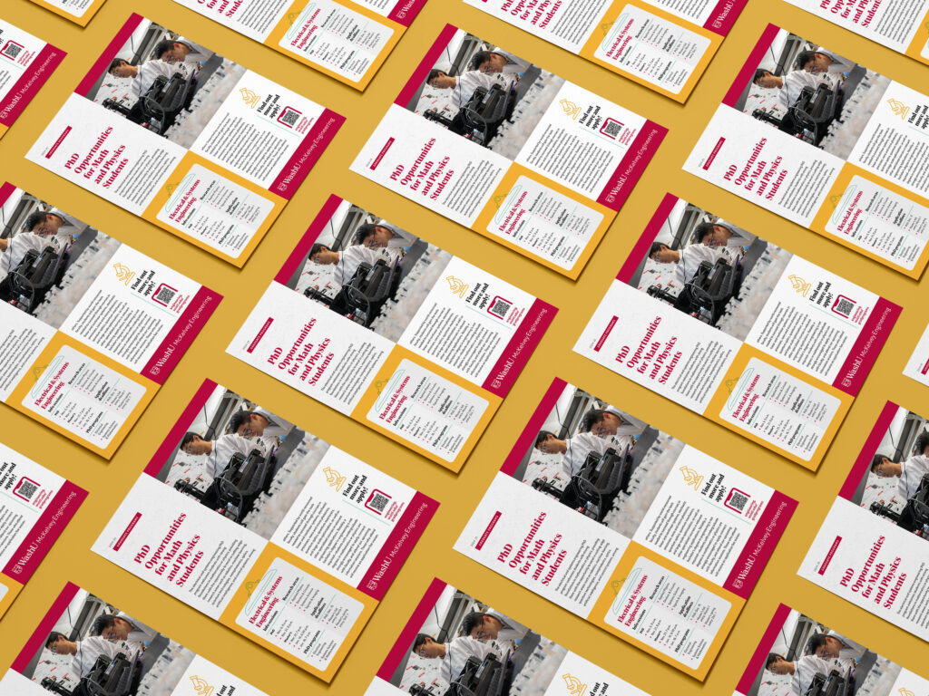 tiled layout of flyers