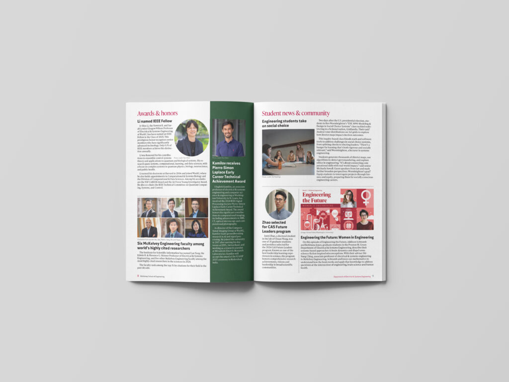 Magazine interior
